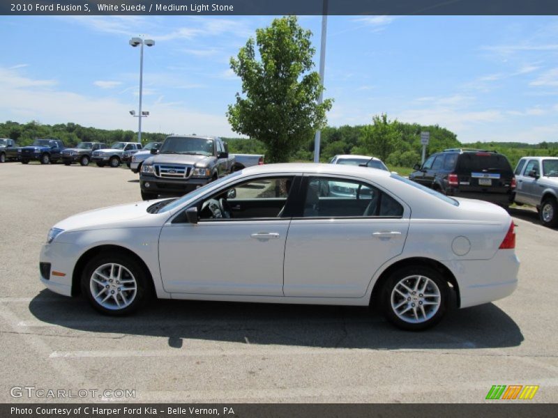 White Suede / Medium Light Stone 2010 Ford Fusion S