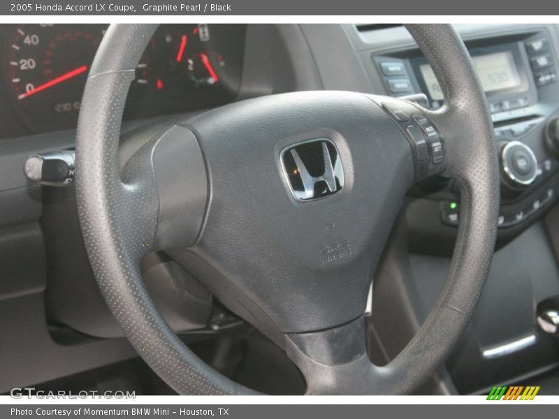 Graphite Pearl / Black 2005 Honda Accord LX Coupe