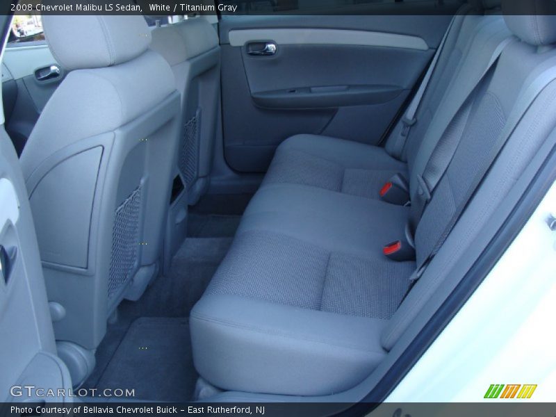 White / Titanium Gray 2008 Chevrolet Malibu LS Sedan