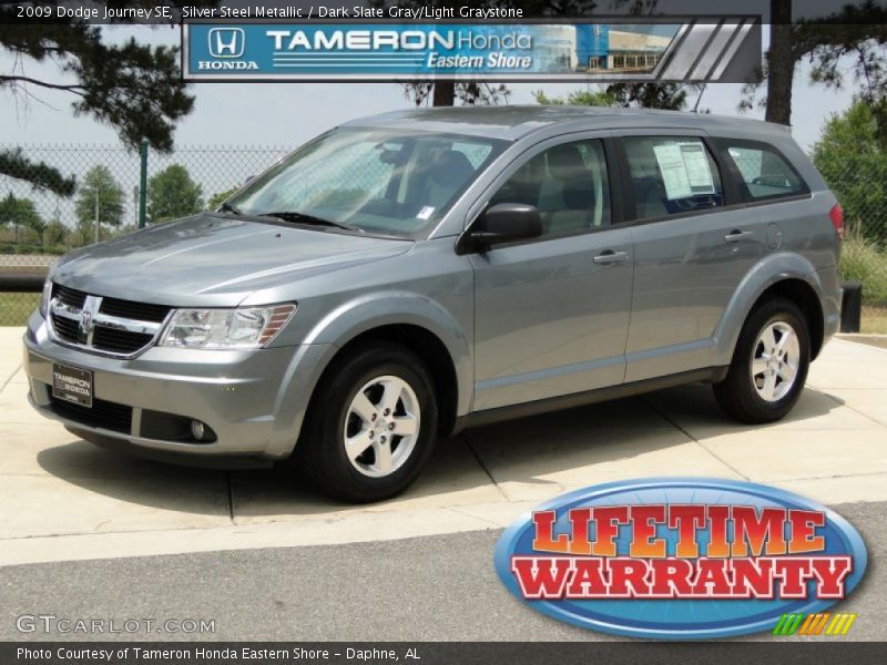 Silver Steel Metallic / Dark Slate Gray/Light Graystone 2009 Dodge Journey SE
