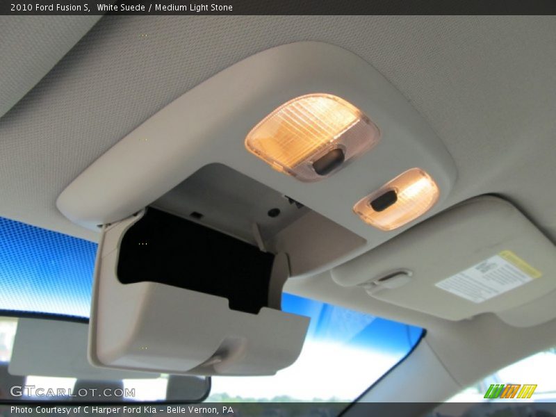 White Suede / Medium Light Stone 2010 Ford Fusion S