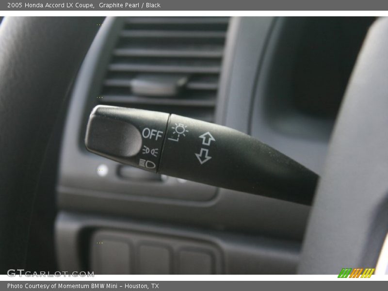 Graphite Pearl / Black 2005 Honda Accord LX Coupe