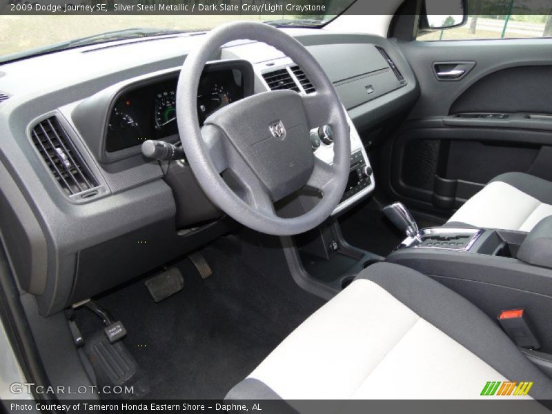 Silver Steel Metallic / Dark Slate Gray/Light Graystone 2009 Dodge Journey SE