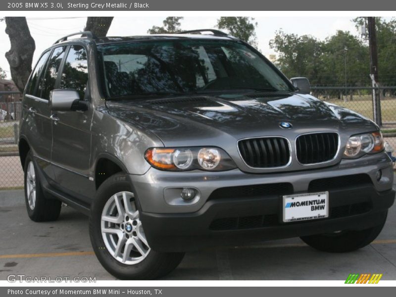 Sterling Grey Metallic / Black 2005 BMW X5 3.0i