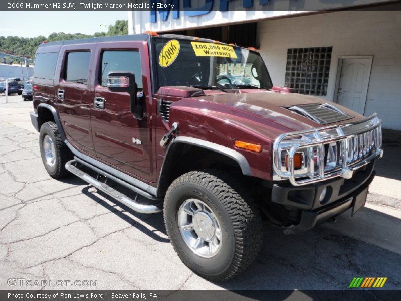 Twilight Maroon Metallic / Ebony 2006 Hummer H2 SUV