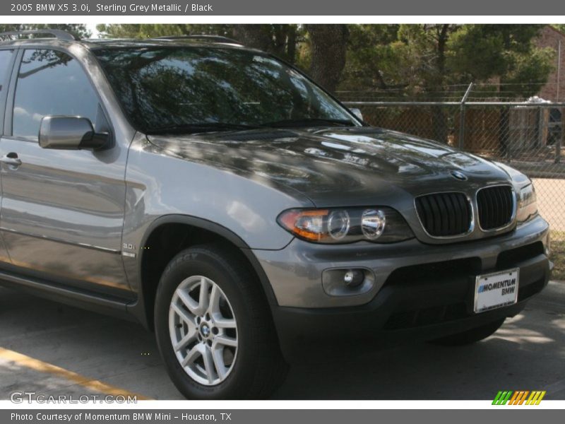 Sterling Grey Metallic / Black 2005 BMW X5 3.0i