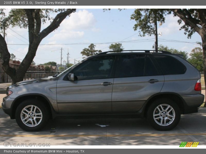 Sterling Grey Metallic / Black 2005 BMW X5 3.0i