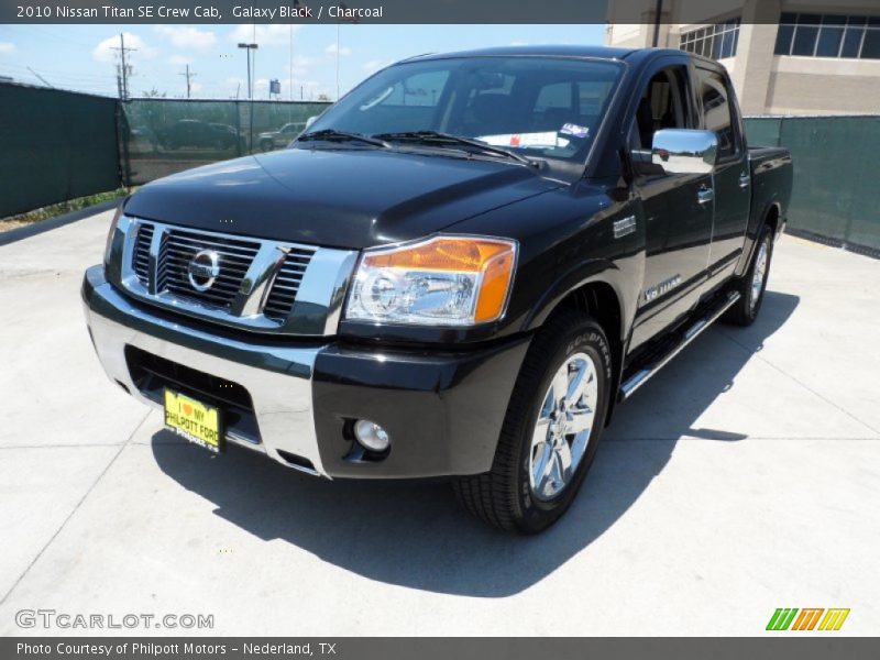 Galaxy Black / Charcoal 2010 Nissan Titan SE Crew Cab