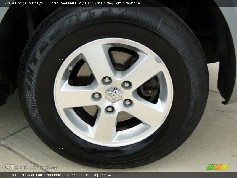 Silver Steel Metallic / Dark Slate Gray/Light Graystone 2009 Dodge Journey SE