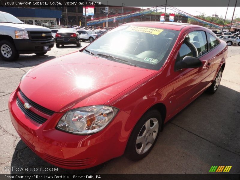 Victory Red / Neutral 2008 Chevrolet Cobalt LS Coupe