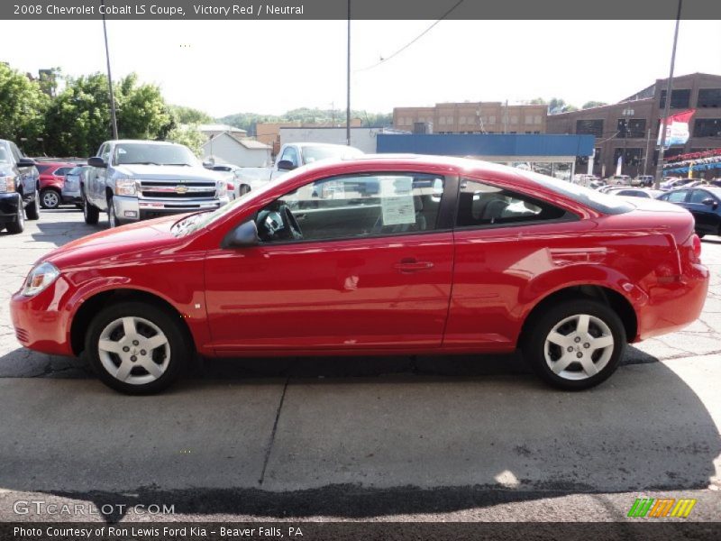 Victory Red / Neutral 2008 Chevrolet Cobalt LS Coupe