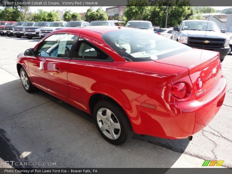 Victory Red / Neutral 2008 Chevrolet Cobalt LS Coupe