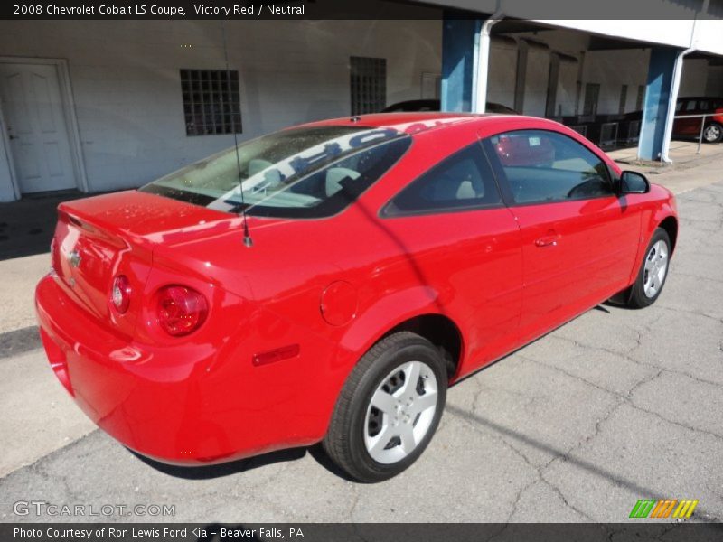 Victory Red / Neutral 2008 Chevrolet Cobalt LS Coupe