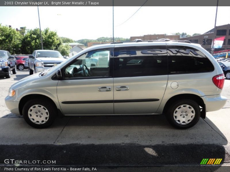 Bright Silver Metallic / Taupe 2003 Chrysler Voyager LX