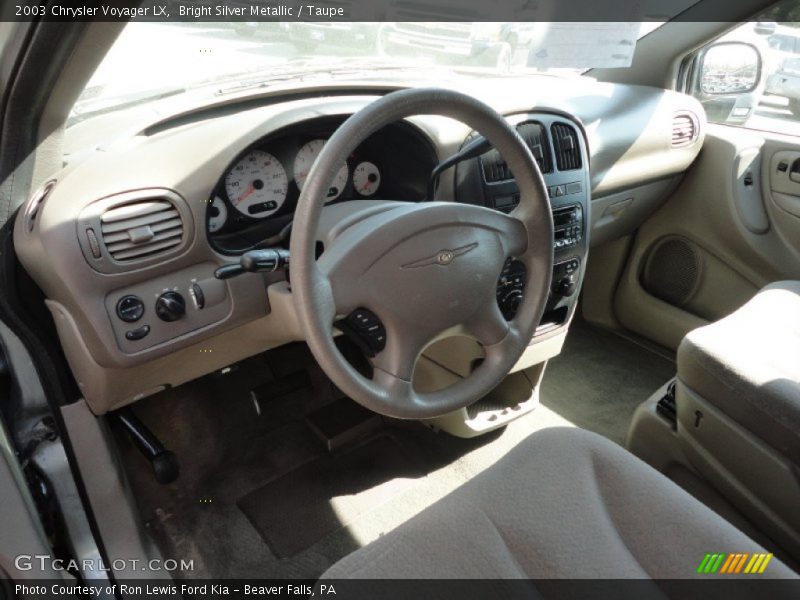 Bright Silver Metallic / Taupe 2003 Chrysler Voyager LX