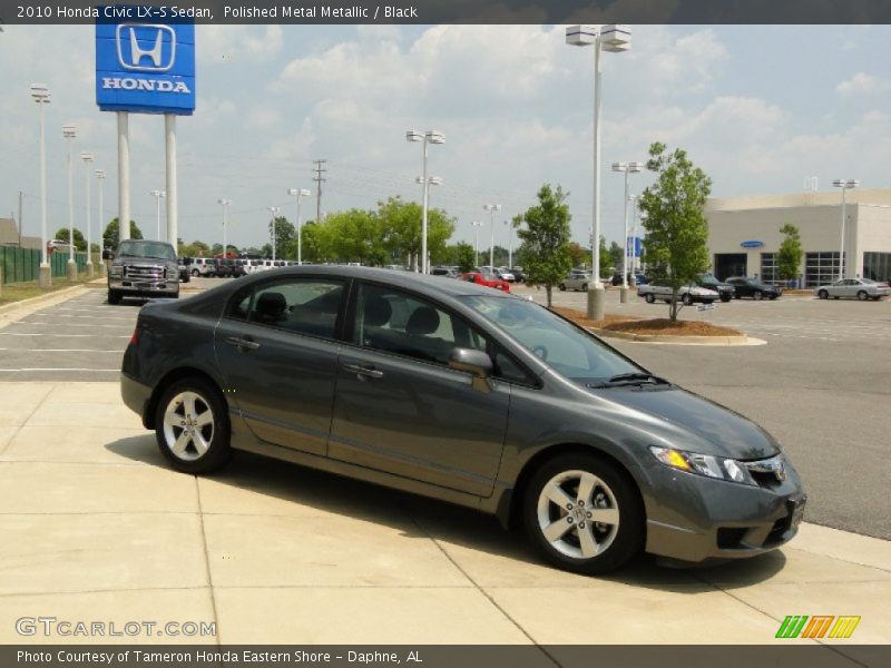 Polished Metal Metallic / Black 2010 Honda Civic LX-S Sedan