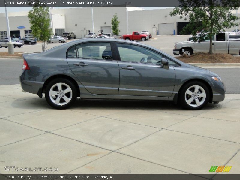 Polished Metal Metallic / Black 2010 Honda Civic LX-S Sedan