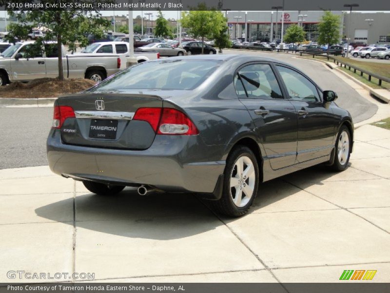 Polished Metal Metallic / Black 2010 Honda Civic LX-S Sedan