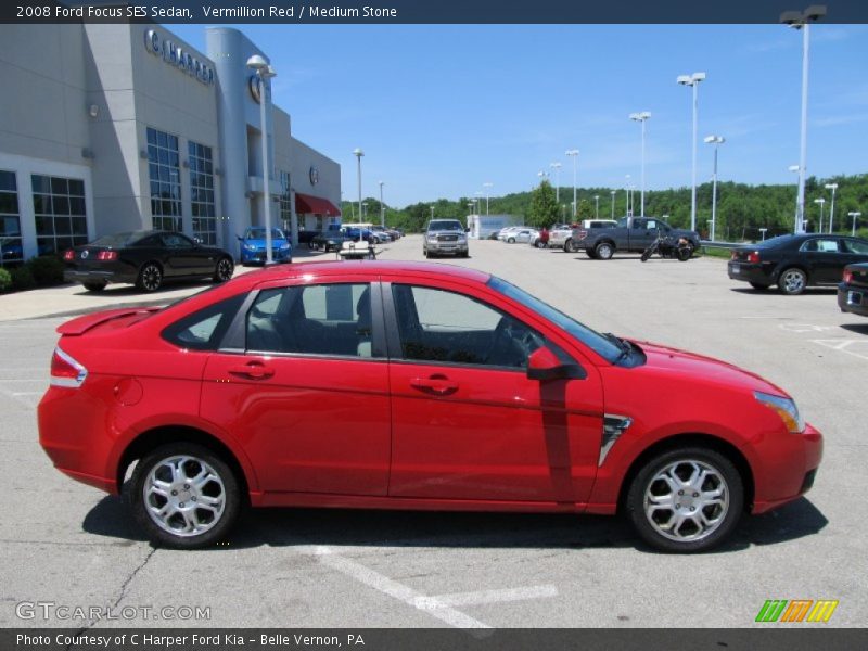 Vermillion Red / Medium Stone 2008 Ford Focus SES Sedan