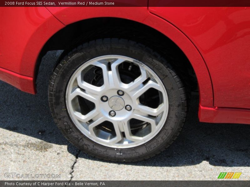 Vermillion Red / Medium Stone 2008 Ford Focus SES Sedan