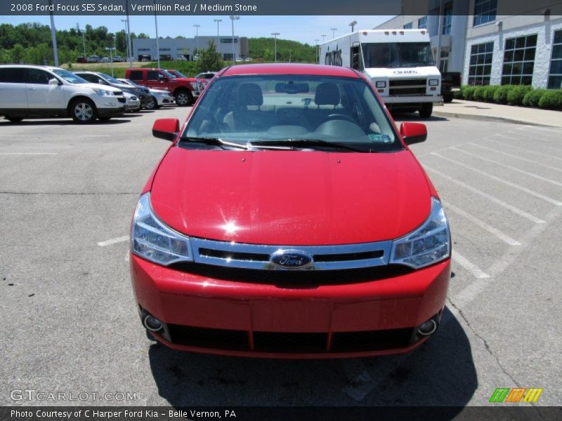 Vermillion Red / Medium Stone 2008 Ford Focus SES Sedan