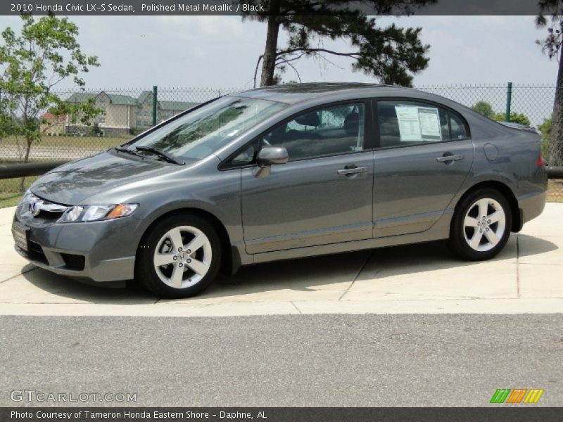 Polished Metal Metallic / Black 2010 Honda Civic LX-S Sedan