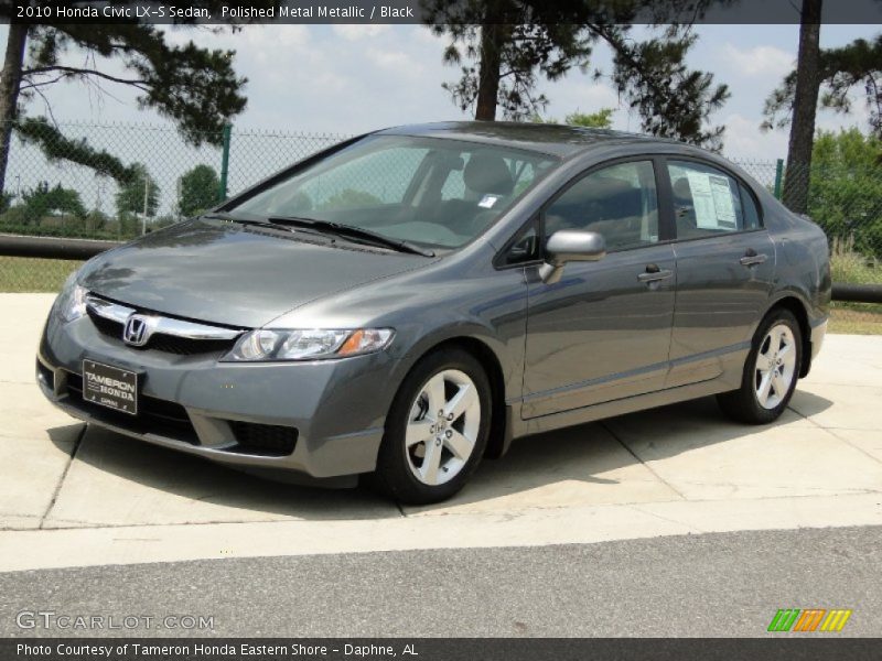 Polished Metal Metallic / Black 2010 Honda Civic LX-S Sedan