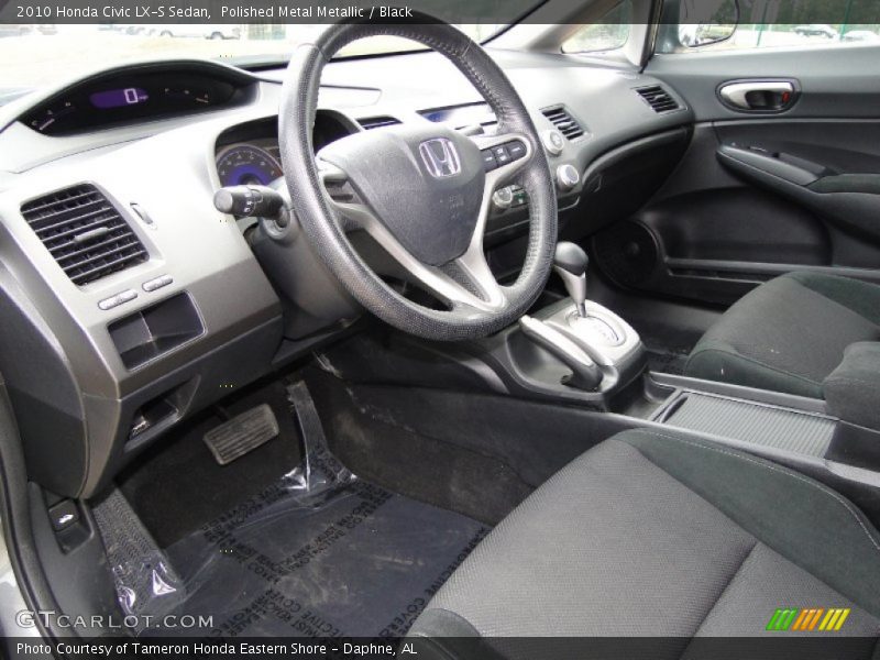 Polished Metal Metallic / Black 2010 Honda Civic LX-S Sedan