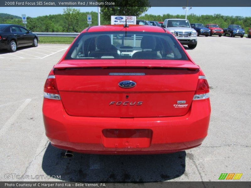 Vermillion Red / Medium Stone 2008 Ford Focus SES Sedan