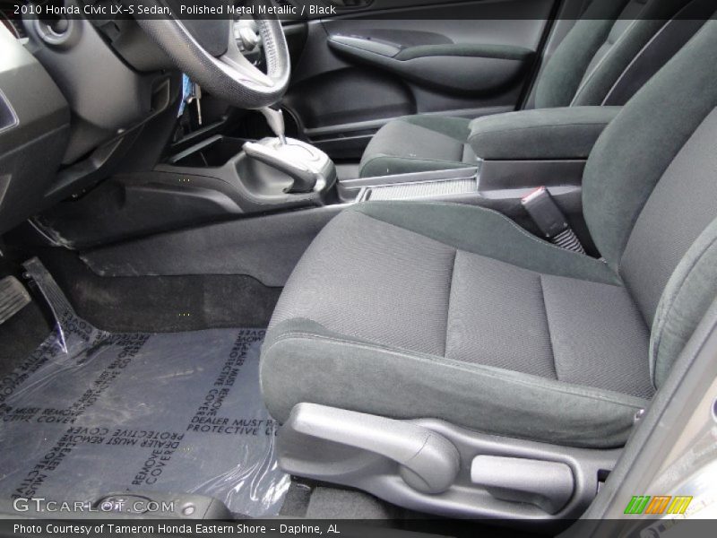 Polished Metal Metallic / Black 2010 Honda Civic LX-S Sedan