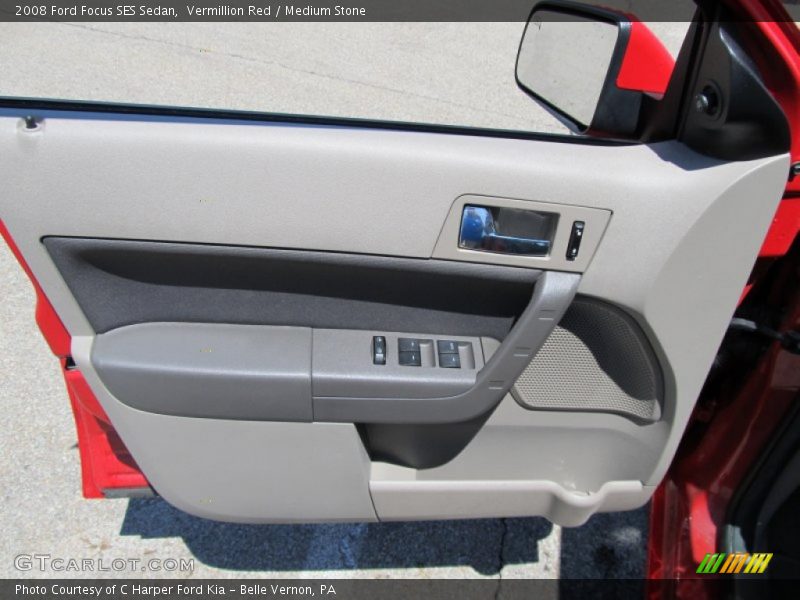 Vermillion Red / Medium Stone 2008 Ford Focus SES Sedan
