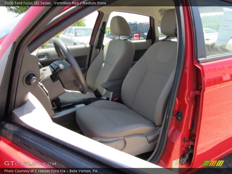 Vermillion Red / Medium Stone 2008 Ford Focus SES Sedan
