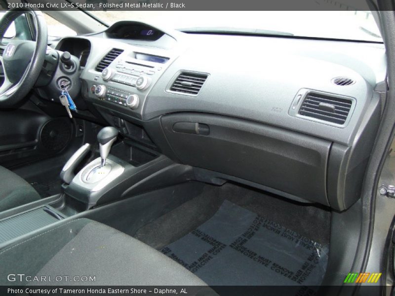 Polished Metal Metallic / Black 2010 Honda Civic LX-S Sedan