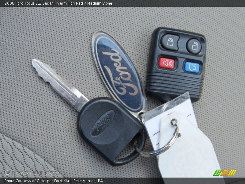 Vermillion Red / Medium Stone 2008 Ford Focus SES Sedan