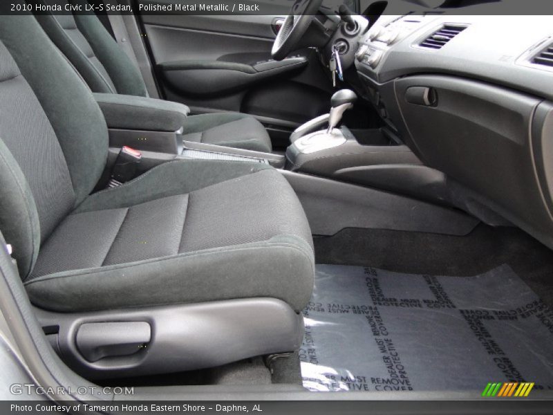 Polished Metal Metallic / Black 2010 Honda Civic LX-S Sedan