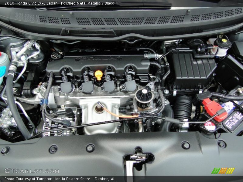 Polished Metal Metallic / Black 2010 Honda Civic LX-S Sedan