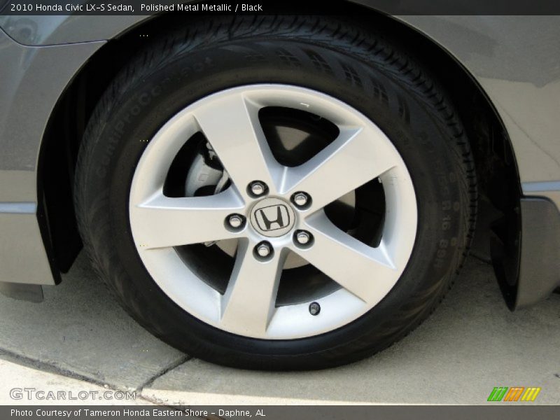 Polished Metal Metallic / Black 2010 Honda Civic LX-S Sedan