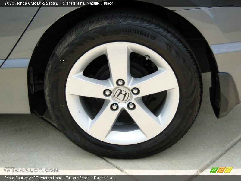 Polished Metal Metallic / Black 2010 Honda Civic LX-S Sedan