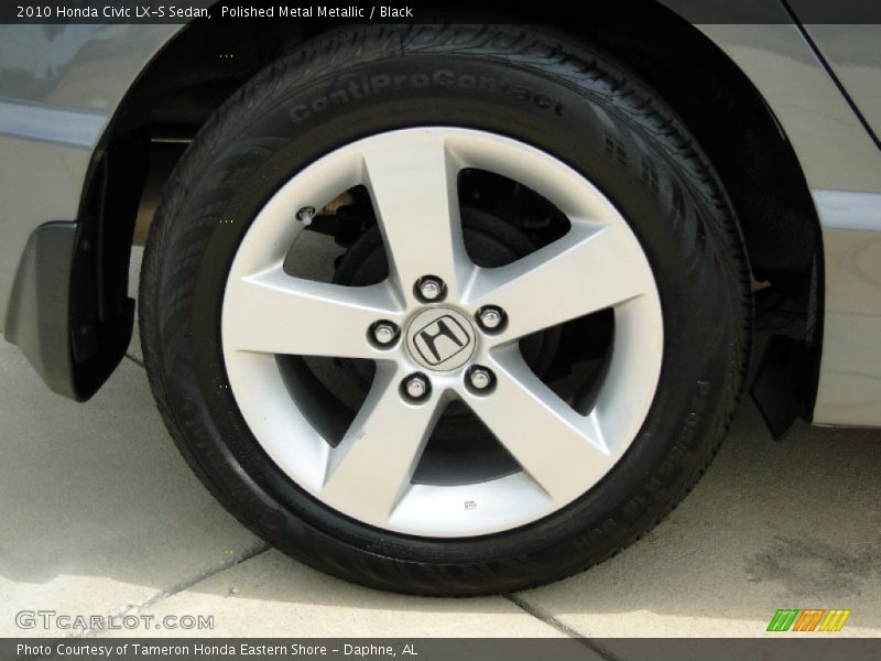 Polished Metal Metallic / Black 2010 Honda Civic LX-S Sedan