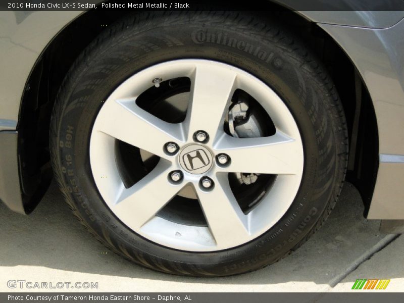 Polished Metal Metallic / Black 2010 Honda Civic LX-S Sedan