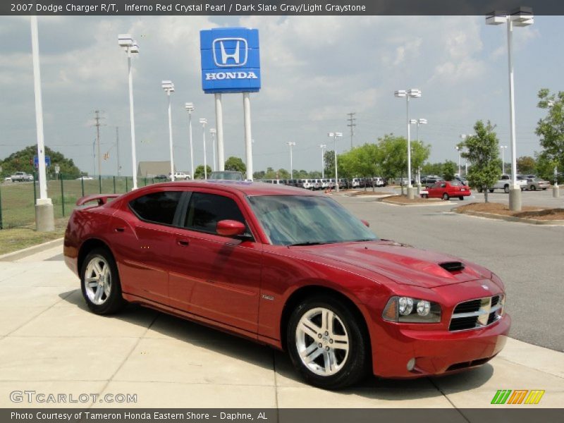 Inferno Red Crystal Pearl / Dark Slate Gray/Light Graystone 2007 Dodge Charger R/T