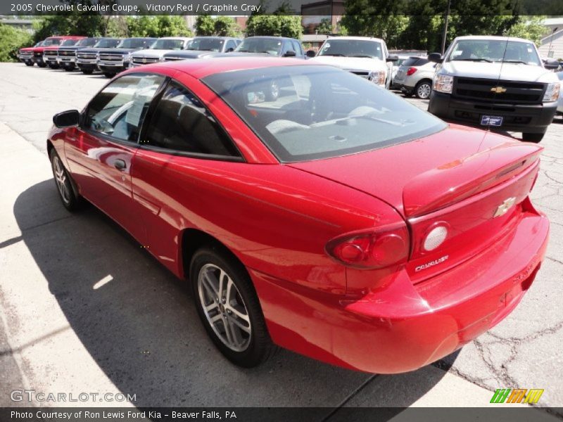 Victory Red / Graphite Gray 2005 Chevrolet Cavalier Coupe