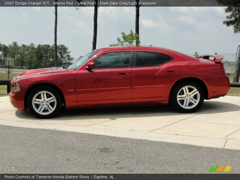 Inferno Red Crystal Pearl / Dark Slate Gray/Light Graystone 2007 Dodge Charger R/T
