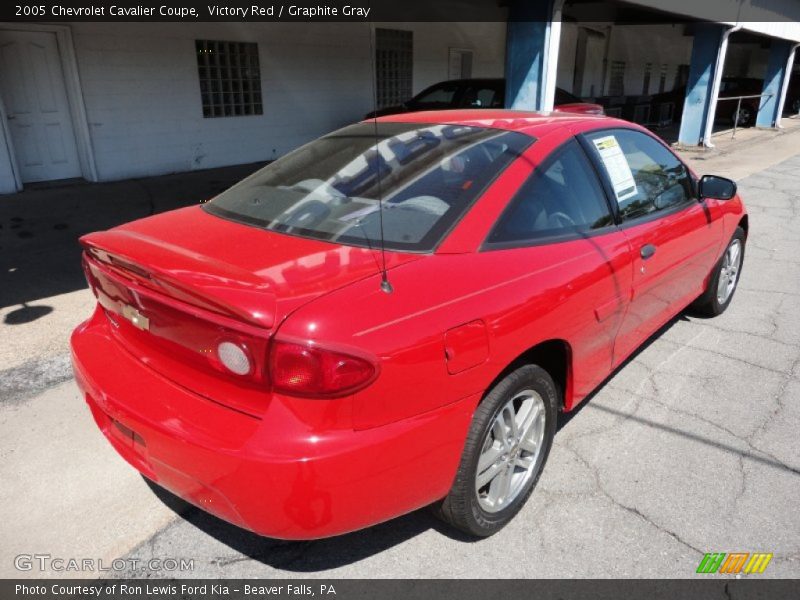 Victory Red / Graphite Gray 2005 Chevrolet Cavalier Coupe