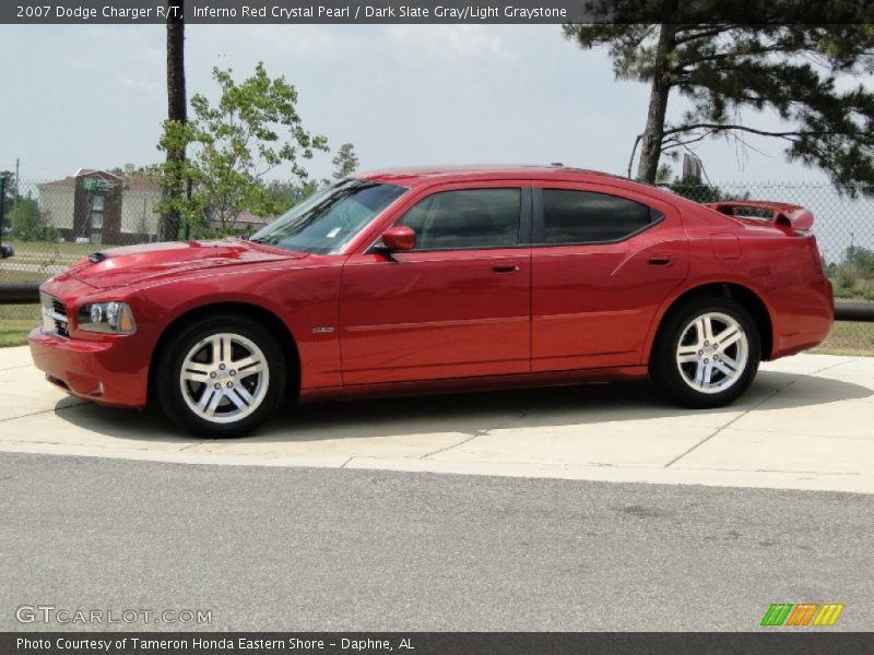 Inferno Red Crystal Pearl / Dark Slate Gray/Light Graystone 2007 Dodge Charger R/T