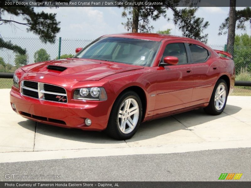 Inferno Red Crystal Pearl / Dark Slate Gray/Light Graystone 2007 Dodge Charger R/T