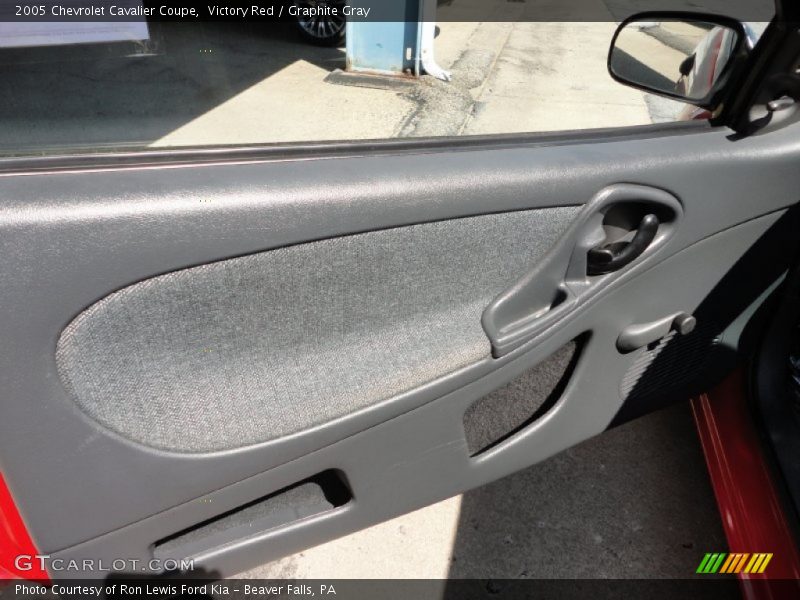 Victory Red / Graphite Gray 2005 Chevrolet Cavalier Coupe