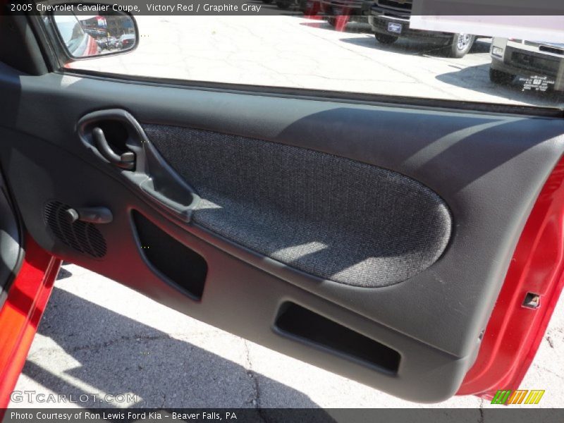 Victory Red / Graphite Gray 2005 Chevrolet Cavalier Coupe