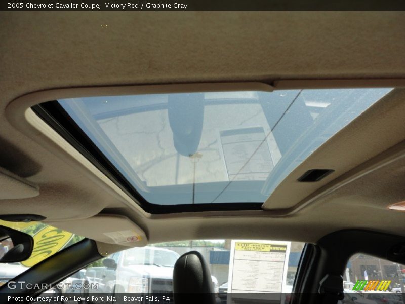 Victory Red / Graphite Gray 2005 Chevrolet Cavalier Coupe