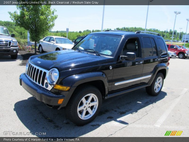 Black Clearcoat / Medium Slate Gray 2007 Jeep Liberty Limited 4x4